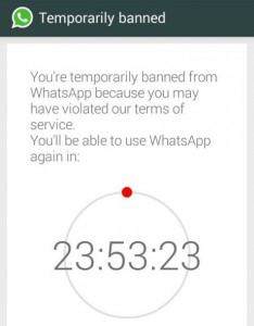 banned whatsapp